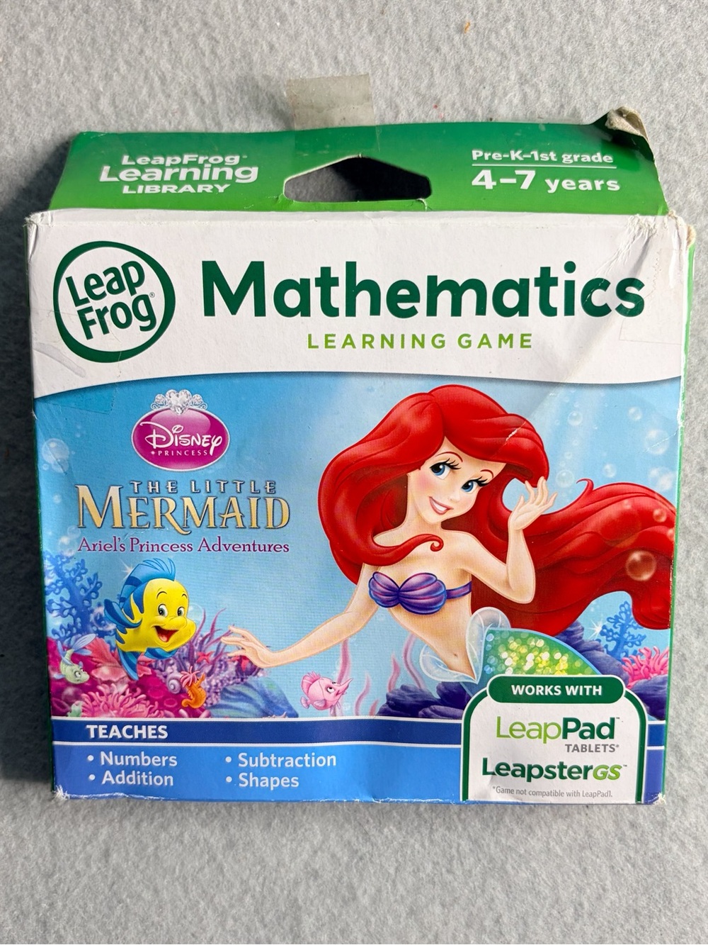 LeapFrog LeapPad Explorer: The Little Mermaid - Math, Leap Pad 2, 3, XD New
